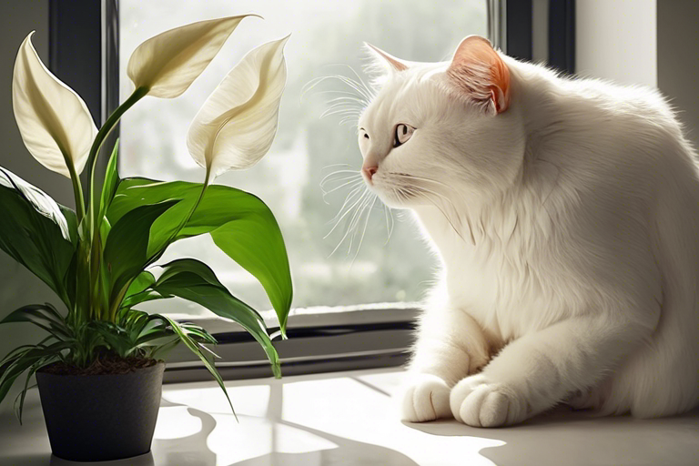 Keep Cats Away from Peace Lilies