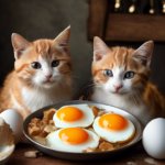 Cats Eat Cooked Eggs