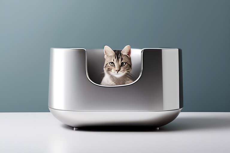 silver litter box,