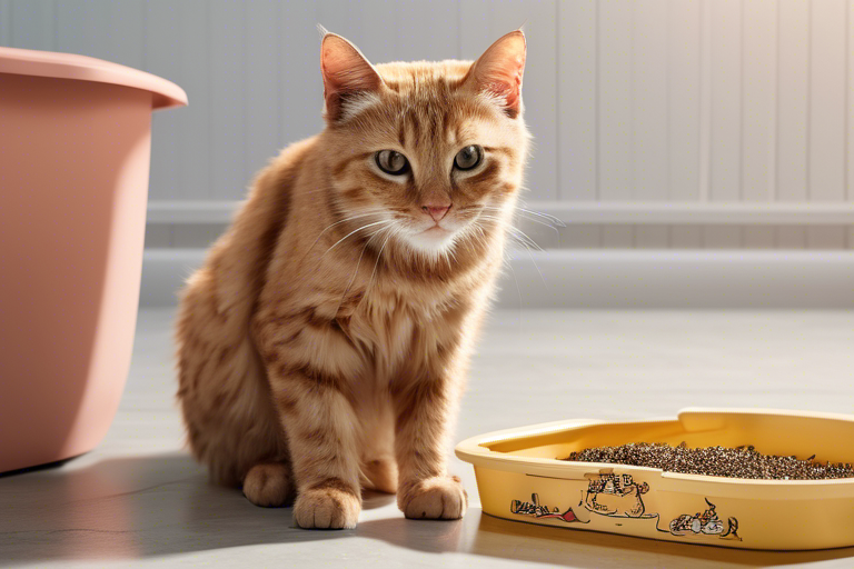 Cat Is Peeing Over the Edge of the Litter Box